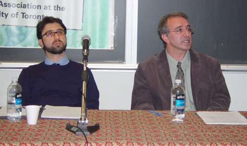 از راست: دکتر علیرضا اصغرزاده ـ کاوه شهروز 